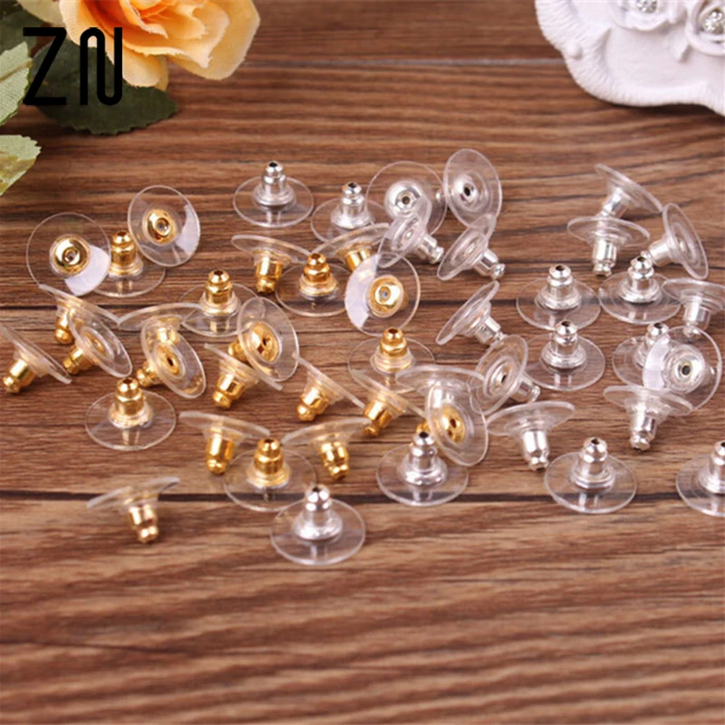50 шт. силиконовые Заглушки для сережек гвоздиков|jewelry findings|jewelry findings and componentsstud