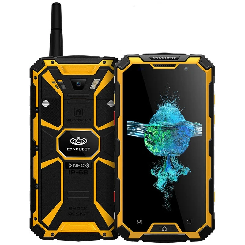 Conquest S8 4G Walkie Talkie мобильный телефон Android 7,0 3 ГБ+ 32 ГБ Восьмиядерный IP68 водонепроницаемый смартфон 720P 5," NFC сотовый телефон