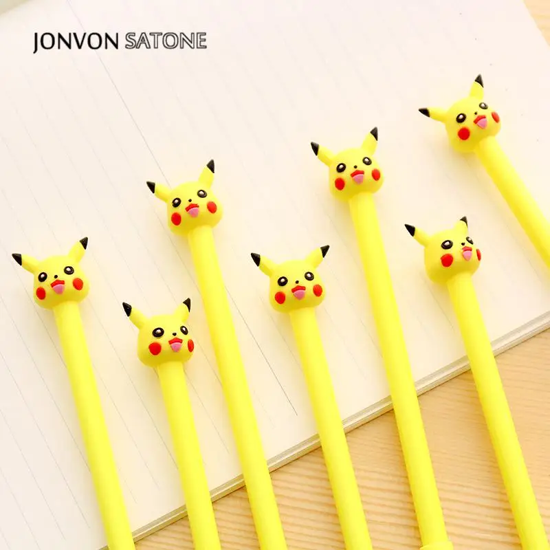 Jonvon Satone 1 шт. Милая крутая нейтральная ручка анимация мультфильм Черная гелевая