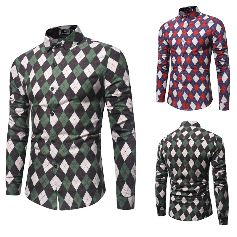 

2019 New Long Sleeve Chinese Style Slim Fit Shirt Fashion Casual Male linen ShirtMen High Quality Floral brand Top Clothes