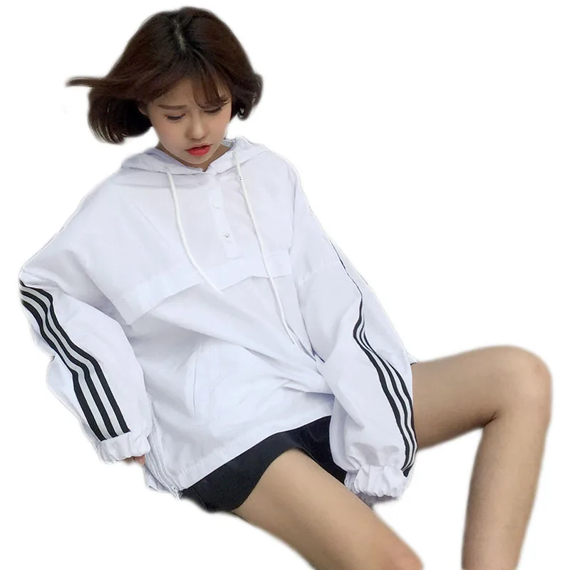 Женский Белый Тренч с длинным рукавом ветровка воротником стойкой размера плюс