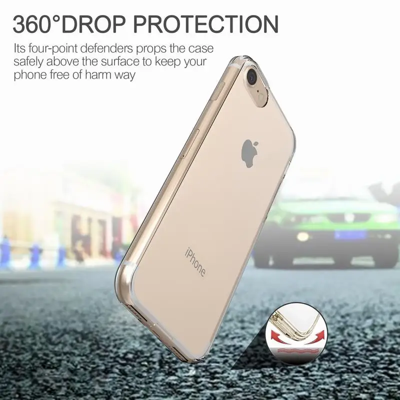 Ascromy Full Body Case For iphone 6 Screen Protector Tempered Glass Protection for iPhone 6S 4s 5 5S SE 5C 7 Plus Cover |