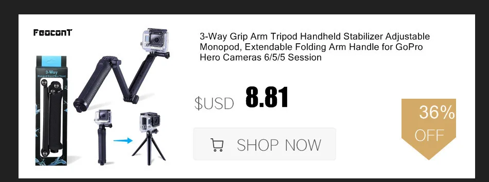 FeoconT расширенная батарея для GoPro 5 Go Pro 6 Водонепроницаемый Защитный чехол Корпус для дайвинга с боковым внешним аккумулятором