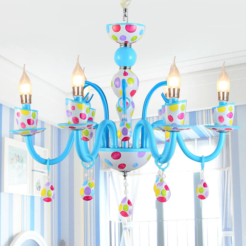 Новая классическая люстра Macaron красочный подвесной стеклянный светильник тело