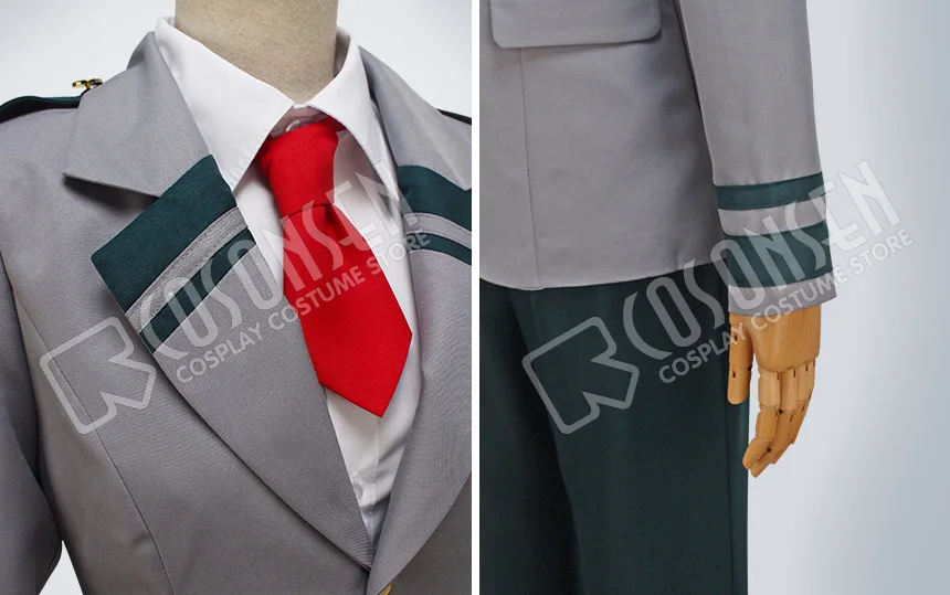 Костюм для косплея Моя геройская Академия серого цвета школьная форма мидория