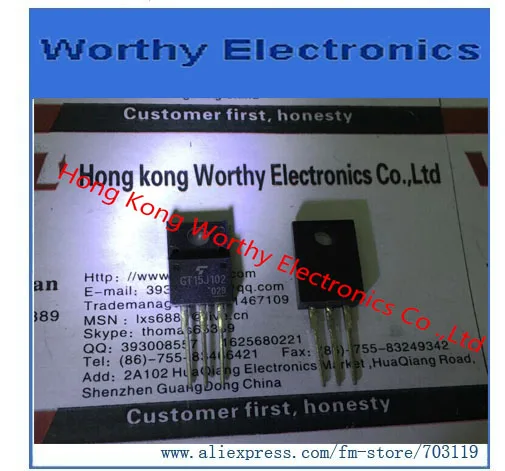 

Free shipping 10PCS/LOT GT15J102 TO-220F