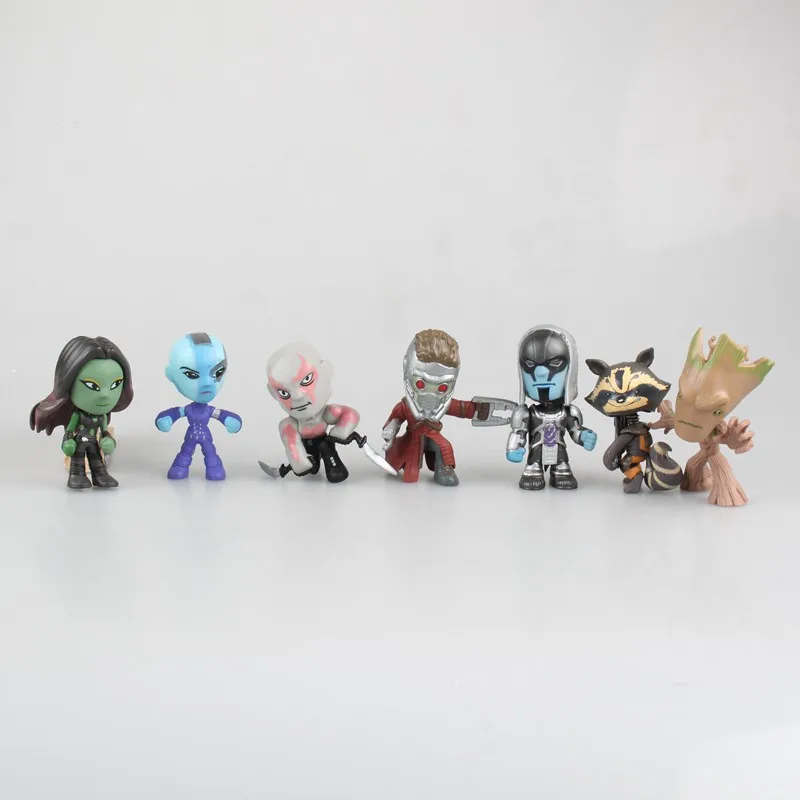 Набор из 7 шт. фигурки стражи галактики 2 9 см|guardians of galaxy|guardians the galaxyfigure toy |