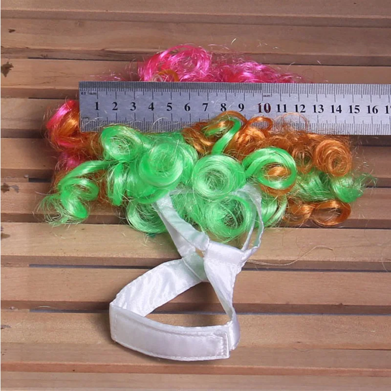 1 шт. Милая забавная Регулируемая яркая Радужная шапка для домашних животных