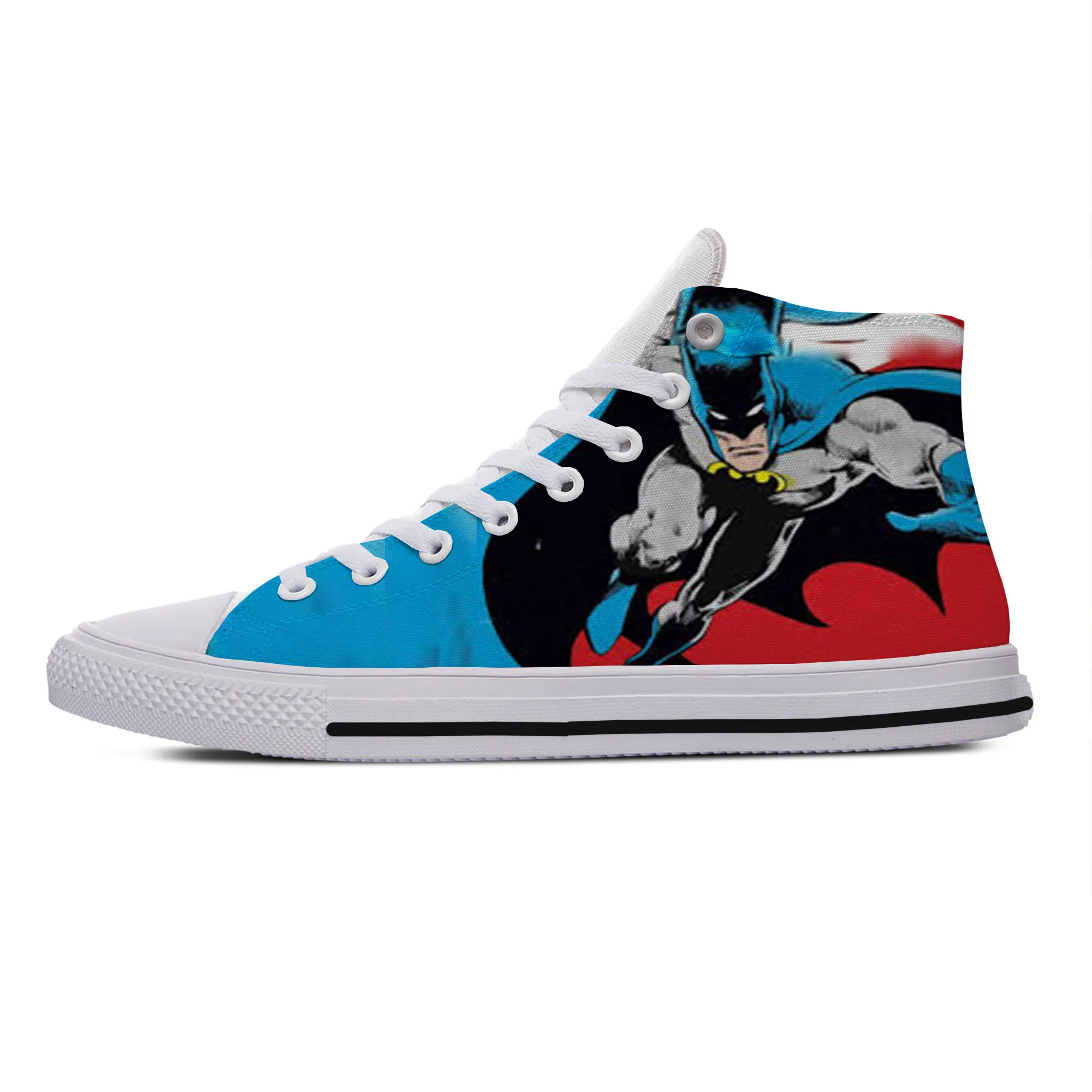 2019 Hot Cool Fashion High Sneakers Handiness Casual Shoes New Summer 3D Printed Youth Super Hero Batman Harajuku Funny Cotton | Обувь