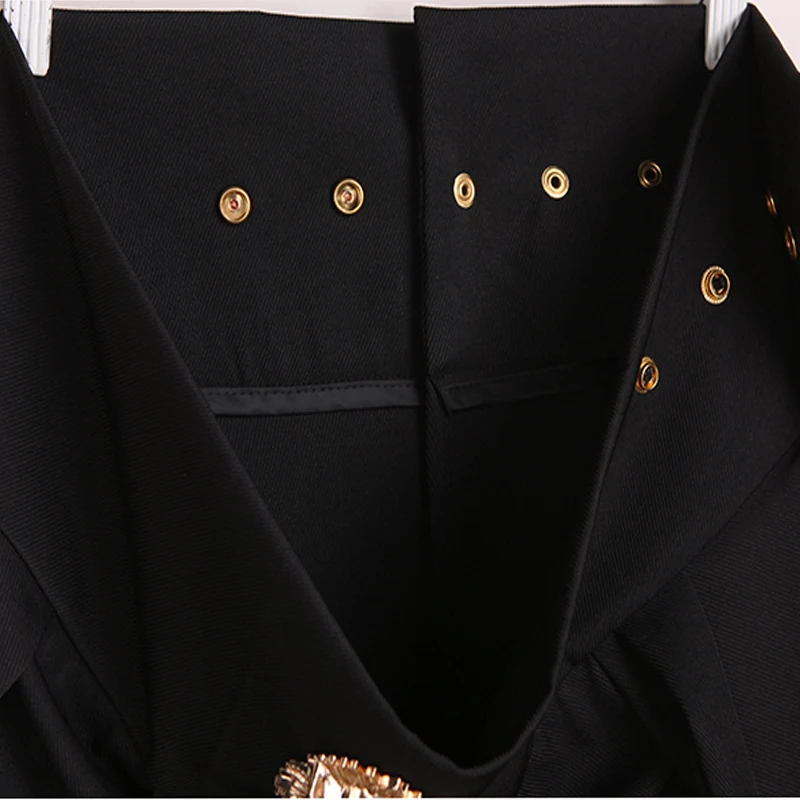 Авангард мужская повседневная юбка с регулируемой талией брюки украшение головы