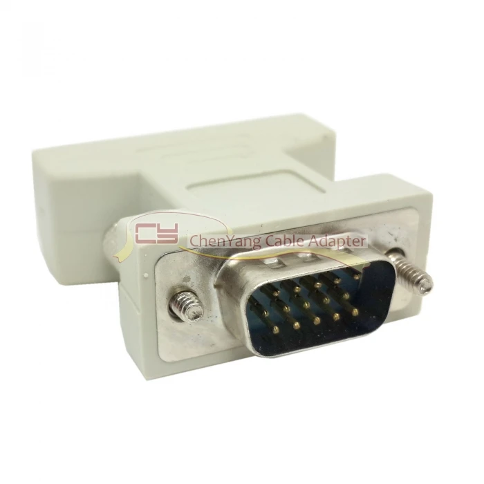 Адаптер VGA SVGA RGB с 15 контактным штекером на 24 + 5 гнездовых бежевый для видеокарты|rgb