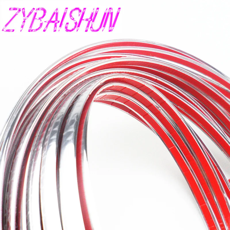 10mm x 15m car chrome hair styling tools decoration band decoration for Volvo S40 S60 S80 XC60 XC90 V40 V60 C30 XC70 V70