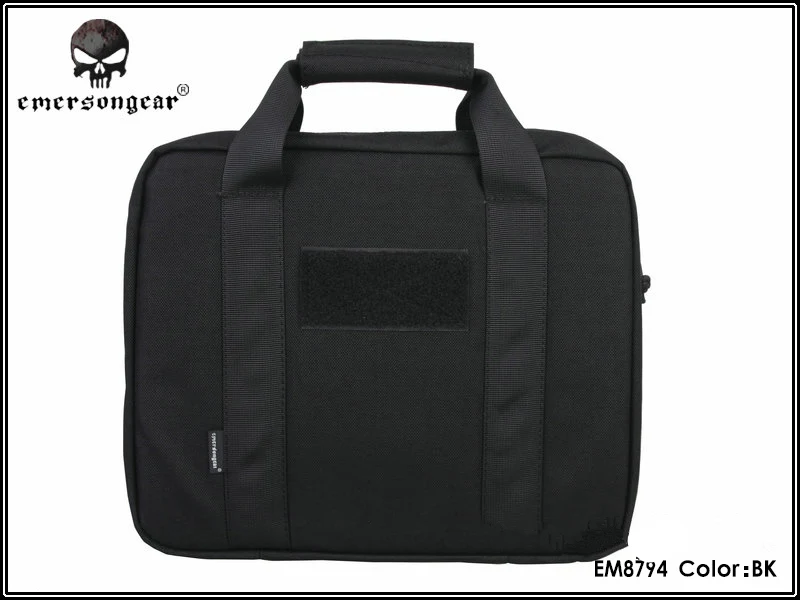 EmersonGear двойной функциональный Пистолет Мягкий Чехол Для Переноски Сумка вмещает 2 пистолета+ Диапазон Mags - Цвет: BLACK