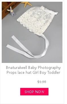 Bnaturalwell/реквизит для детской фотосессии, кружевная шапка для девочек и мальчиков, милые детские шапки для новорожденных, шапка со шнуровкой для фотосессии, 14X17 см, 1 шт., H832