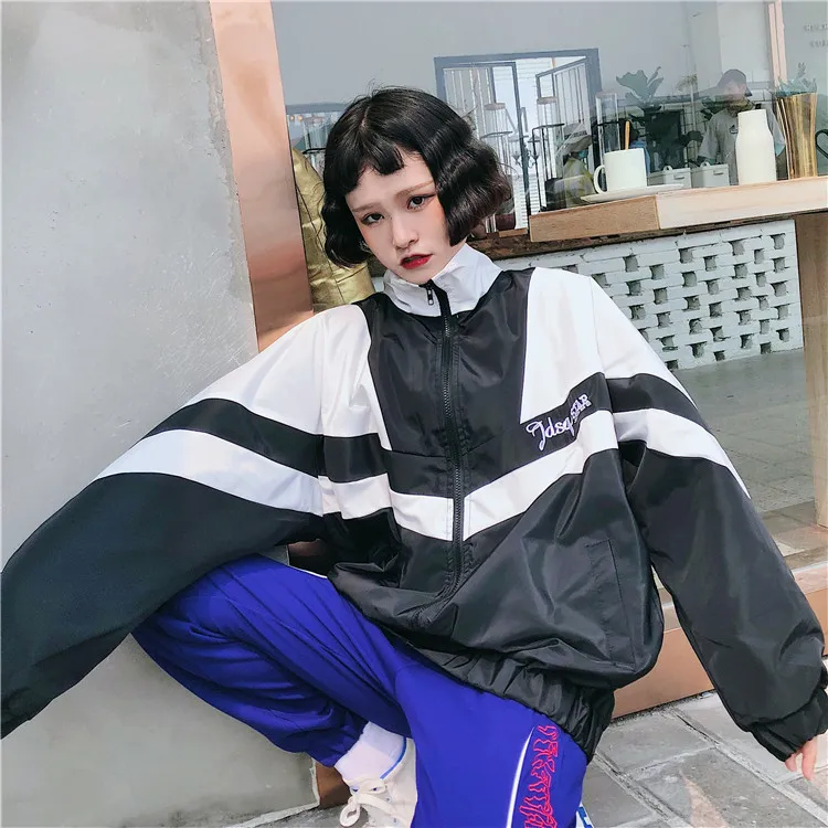Распродажа! Весенняя куртка-бомбер в стиле унисекс BF Harajuku, Свободное пальто с нашивками в виде букв, Дизайнерская куртка для женщин, Базовая куртка большого размера