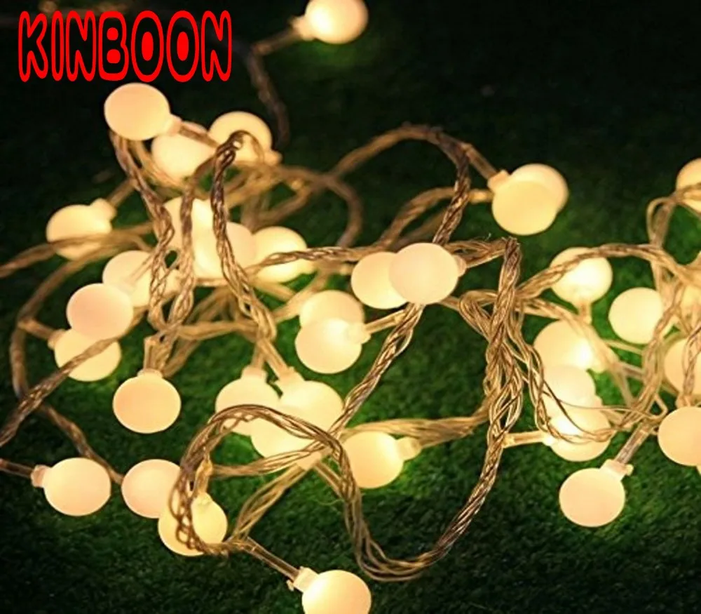 10 м 80Led шары сказочные декоративные световые гирлянды на батарейках Свадьба