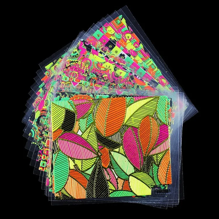 24 шт. смешанные дизайны 3D тонкий металлический самоклеющийся стикер для дизайна