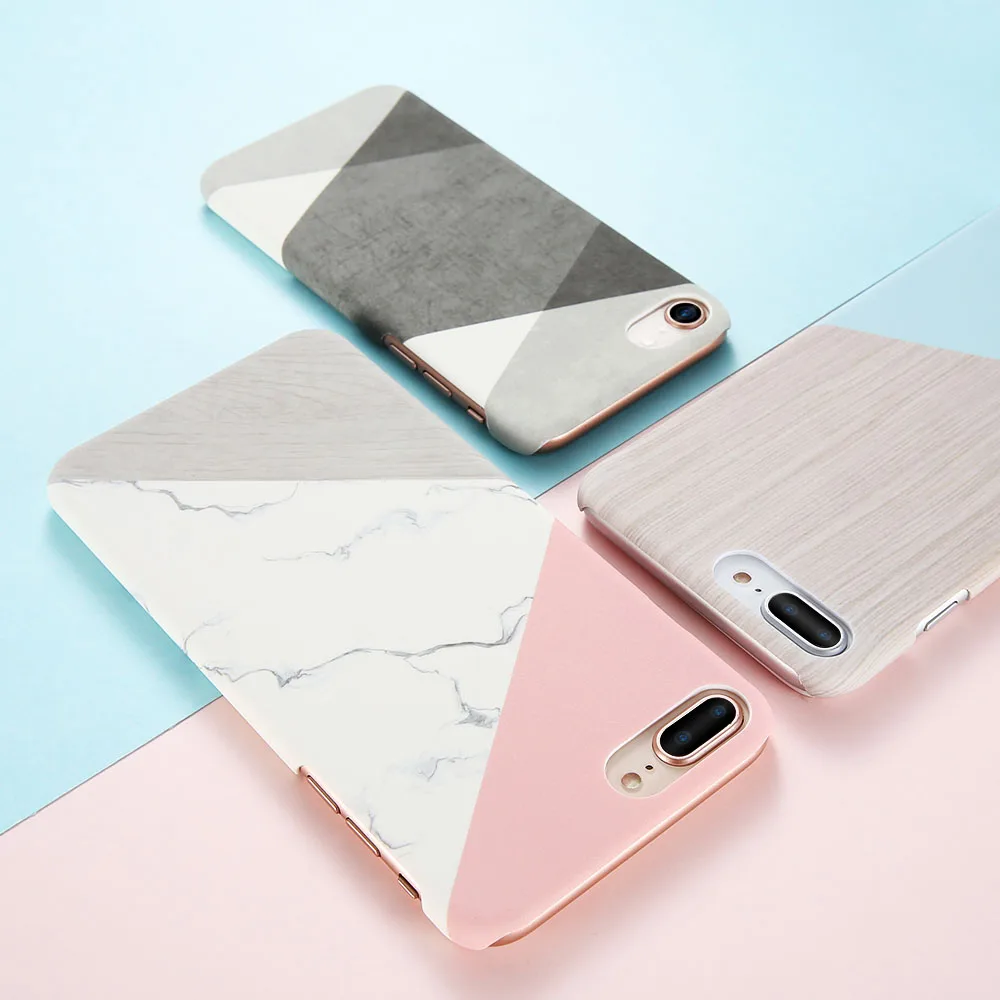Мрамор древесины чехол для телефона iPhone XR XS Max задняя крышка ультра тонкий