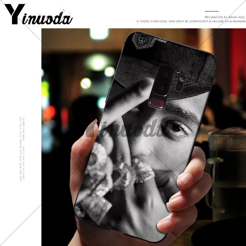 Yinuoda 2Pac Tupac Amaru Shakur мягкий силиконовый черный чехол для телефона Samsung S9 plus S5 S6 S6edge