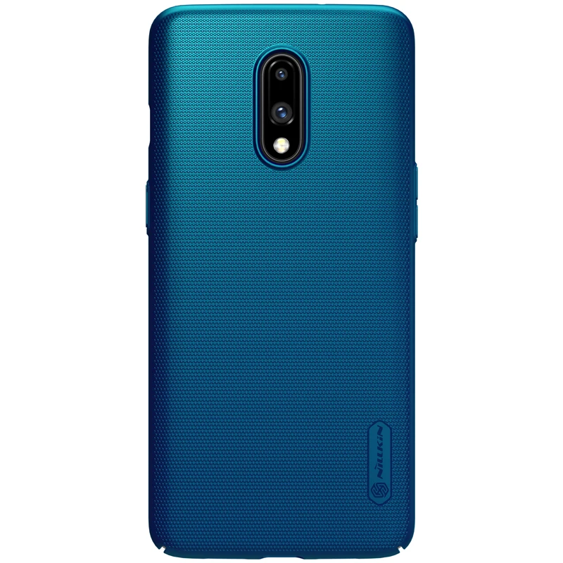 Nilkin для OnePlus 7 чехол Nillkin матовый щит Жесткий ПК задняя крышка телефона для OnePlus 7 - Цвет: Синий