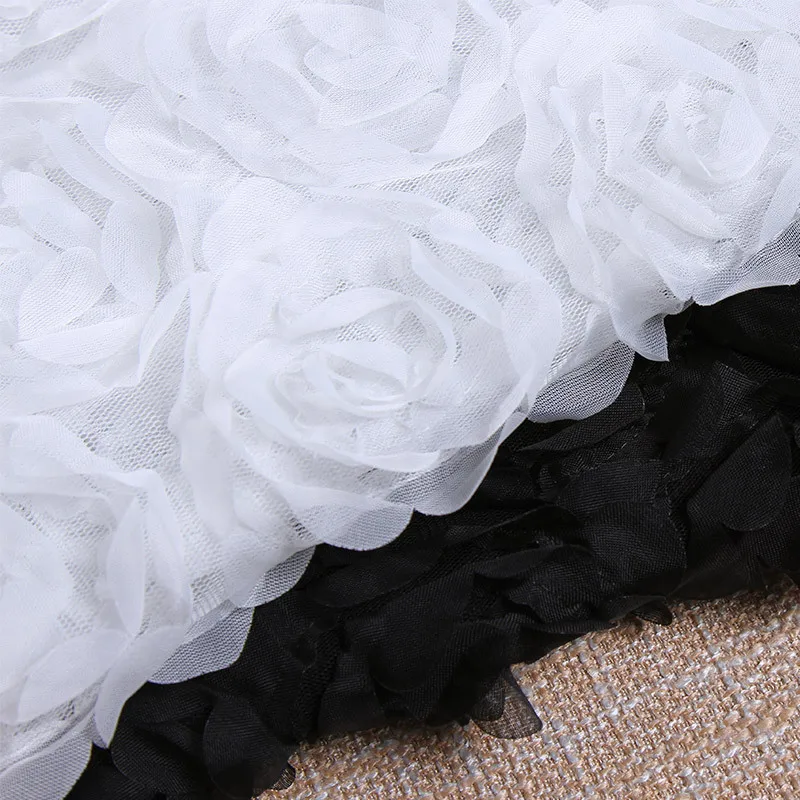 Черные цветы для пошива свадебного платья материал шитье пол накрытие стол африканская химическая кружевная лента круглый лучший текстиль.