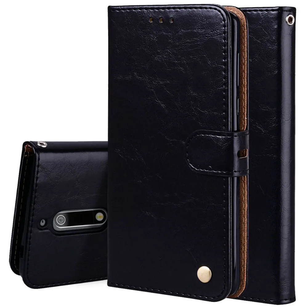 Флип чехол бумажник для Nokia 5 Cover Магнитная Fundas Кожа PU + из силикона Подставка Nokia5