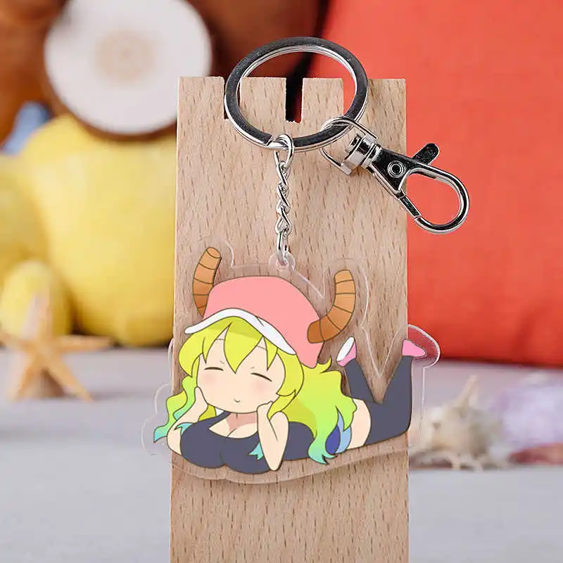 10 шт./лот аниме Miss Kobayashi's Дракон горничная акриловая игрушка брелок Kanna Tohru