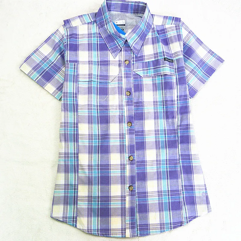 Camisa Xadrez Feminina, женские летние рубашки в клетку с короткими рукавами, хлопковая блузка, женские Стрейчевые блузы, Manga Corta Mujer Talla Grand