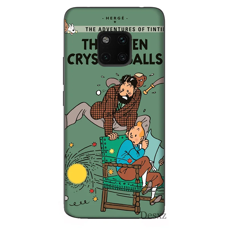 Чехол для телефона The adventures Of Tintin Красочный милый чехол huawei mate 10 20 lite Pro 2 3 4 4i i Y5 Y7 Y9