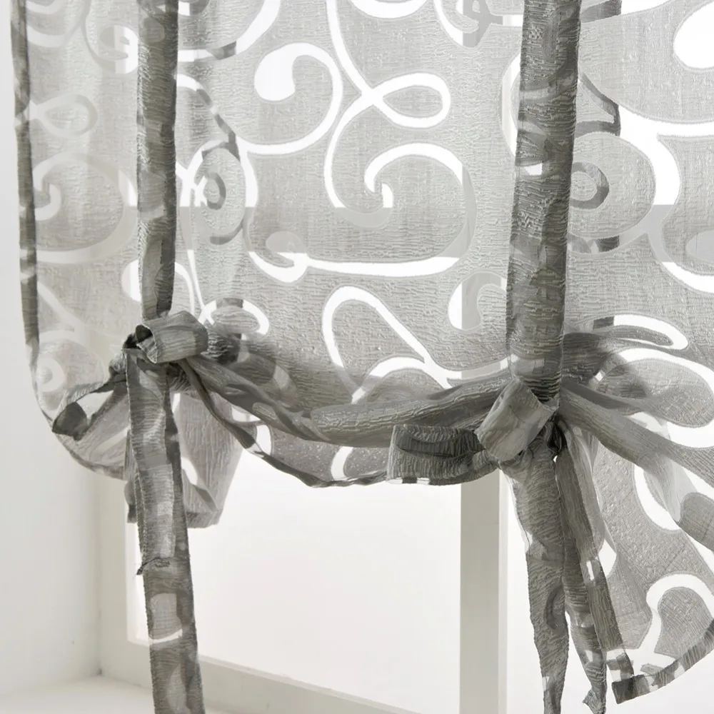 Кухонные Короткие шторы NAPEARL оконные жаккардовые полосатые полупрозрачные