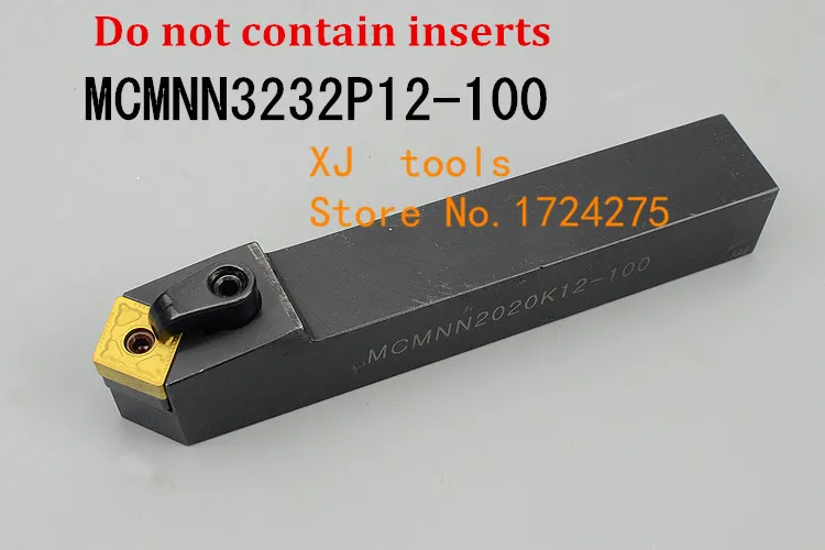 

MCMNN3232P12-100 Metal Lathe Cutting Tools CNC Turning Tool 32mm*32mm*170mm External Turning Tool