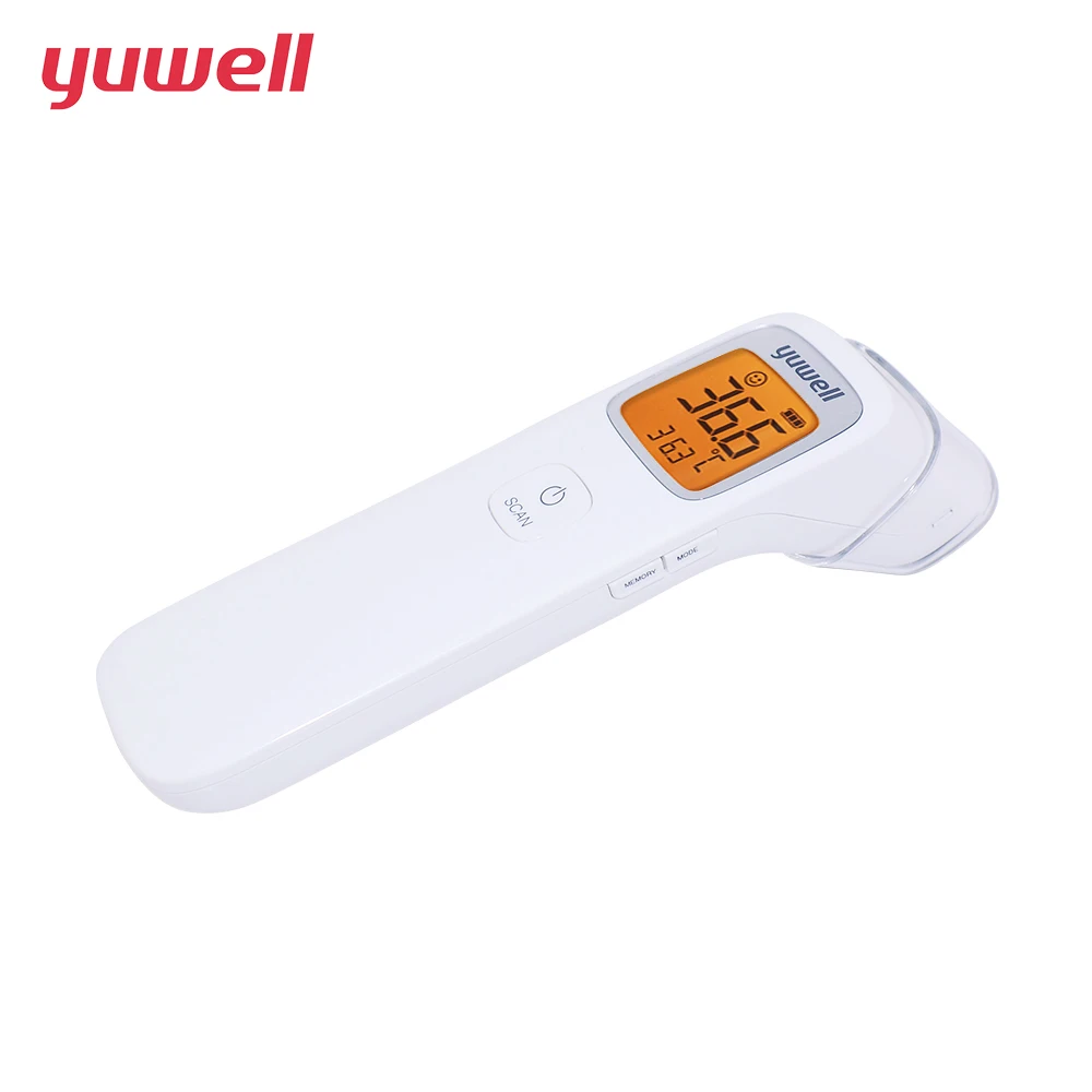 Термометр yuwell, инфракрасный, измеряет температуру объекта, цифровой, lcd, Бесконтактный, для взрослых, детей, для тела, медицинское оборудование, точное, CE