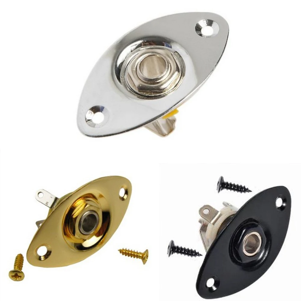 1 шт. Новый Электрогитара Бас Джек разъем вход/выход крышка пластина с 2