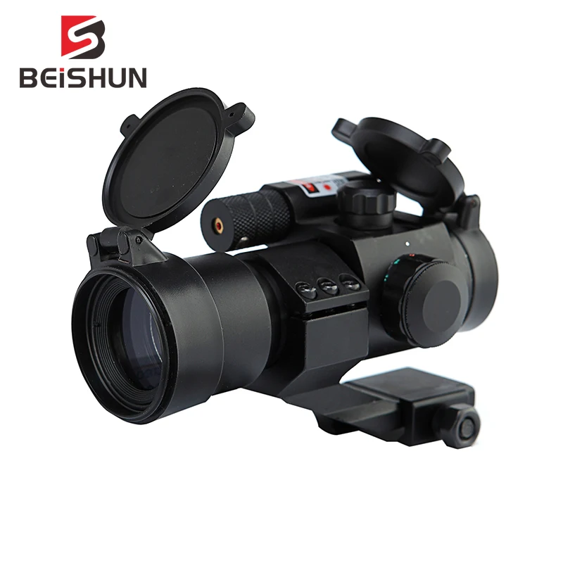 Hunting Riflescope Telescopic Illuminated Red Green Dot Rifel Scope Sight 20mm Rail Mount Laser collimator | Спорт и развлечения