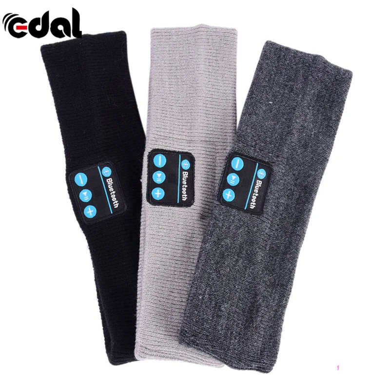 Эдал Bluetooth музыкальная головная повязка вязанный головной убор для сна гарнитура