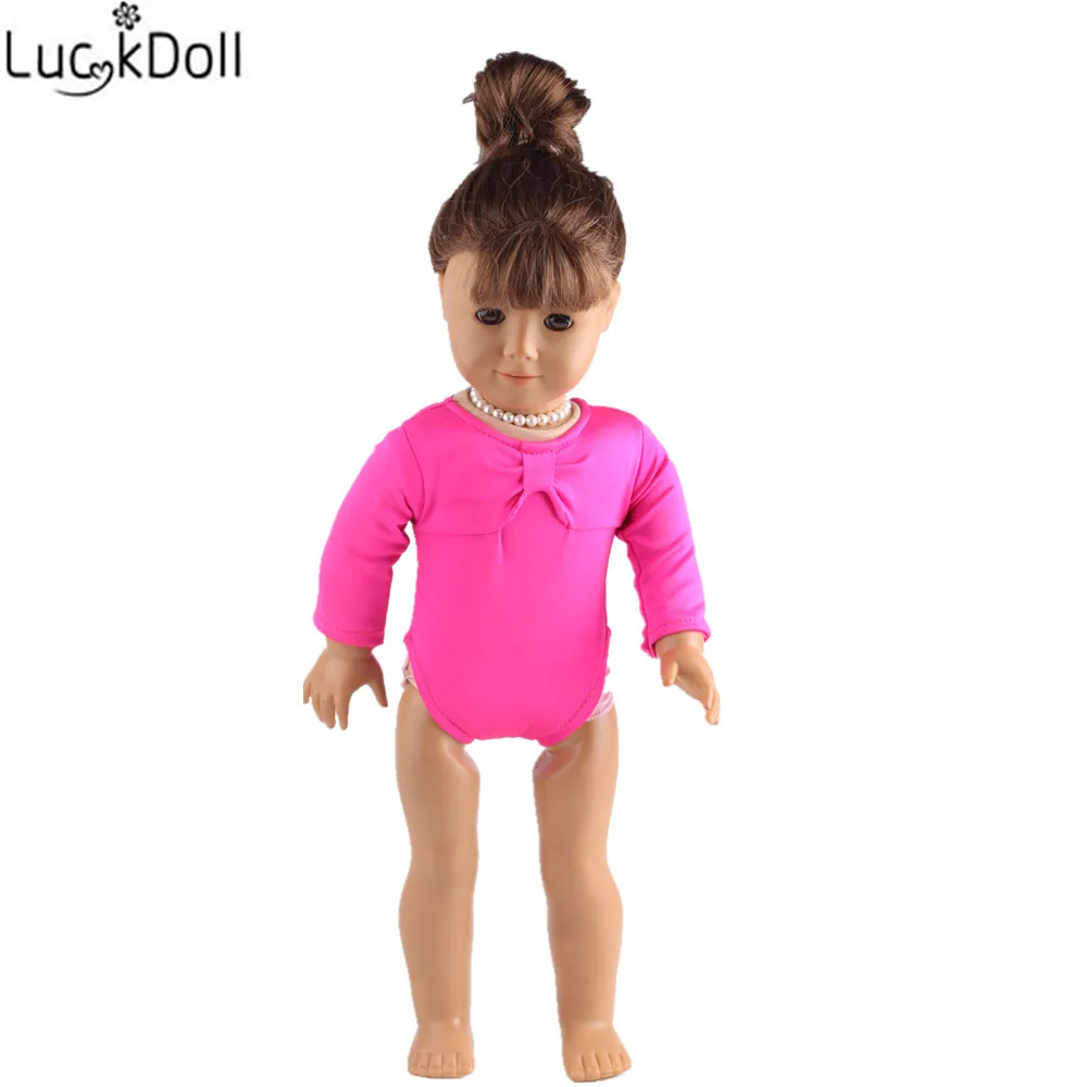 LUCKDOLL розовый синий красный белый костюм подходит для 18-дюймовых американских