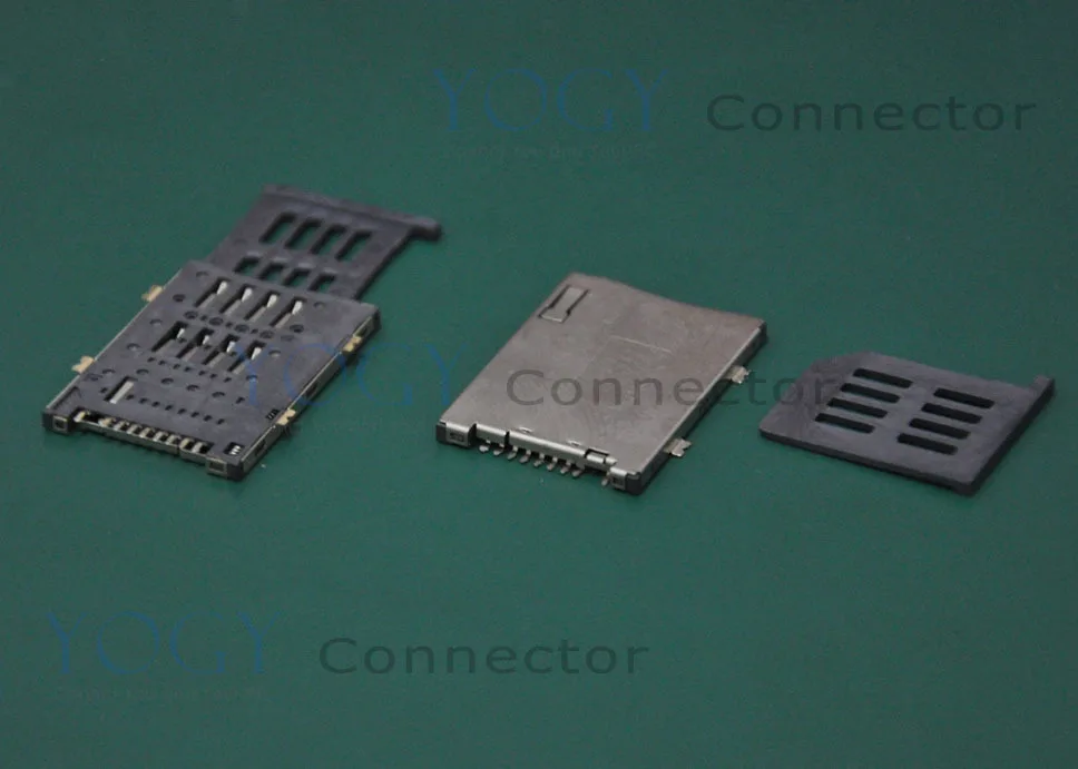 Apto para o Telefone Navegação do Veículo Conectores do Entalhe do Cartão de Sim de 50 28x19mm do Pino 8 + 1 Pces Tamanho Tabuleta