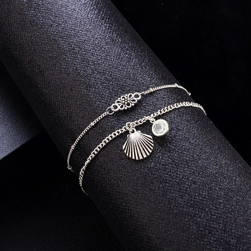 2 шт./компл. богемное пляжное нежных цветов в форме сердца бусы Многослойные