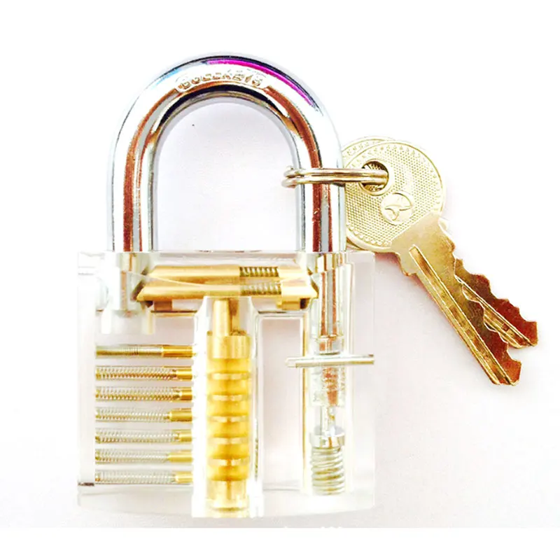 7 шт. прозрачная комбинация замков практичный слесарный тренировочный
