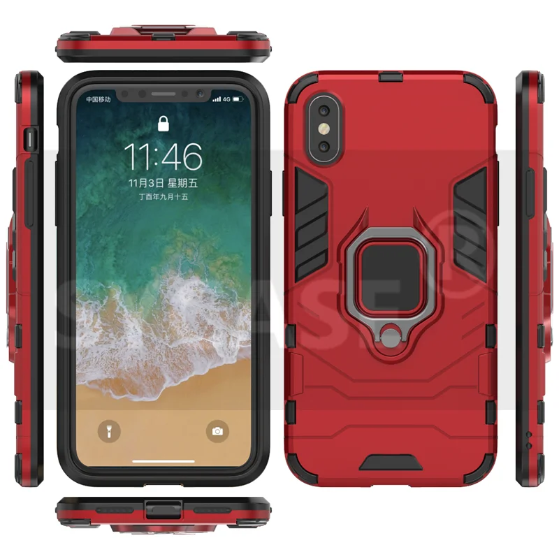 Чехол SYCASE armor для Samsung Galaxy A8 A8Plus 2018 мобильного телефона антиосенний Кронштейн