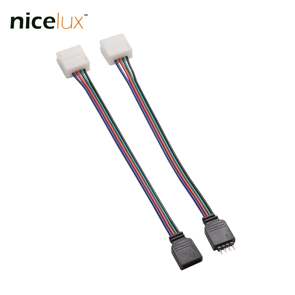 5 _ 4 контактный разъем для светодиодной ленты провод штырь гнездо 10 мм 5050 IP65