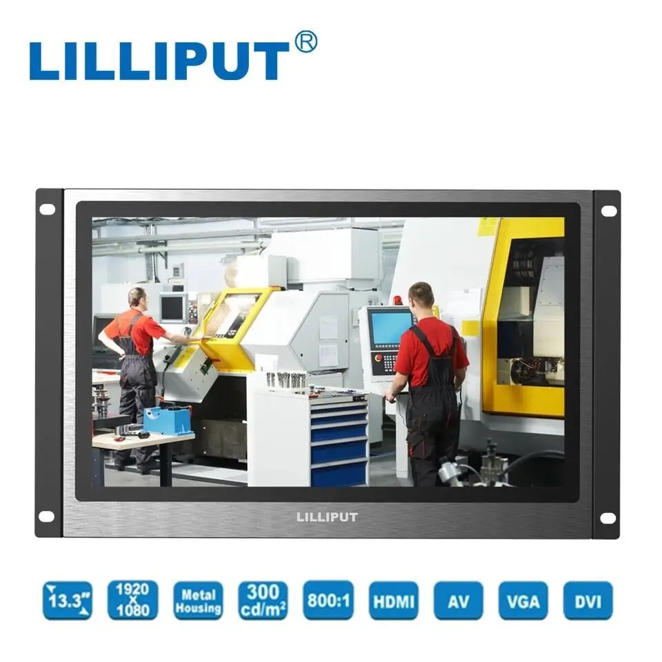 Lilliput TK1330-NP/C 13 3-дюймовые светодиодные дисплеи металлический корпус открытая