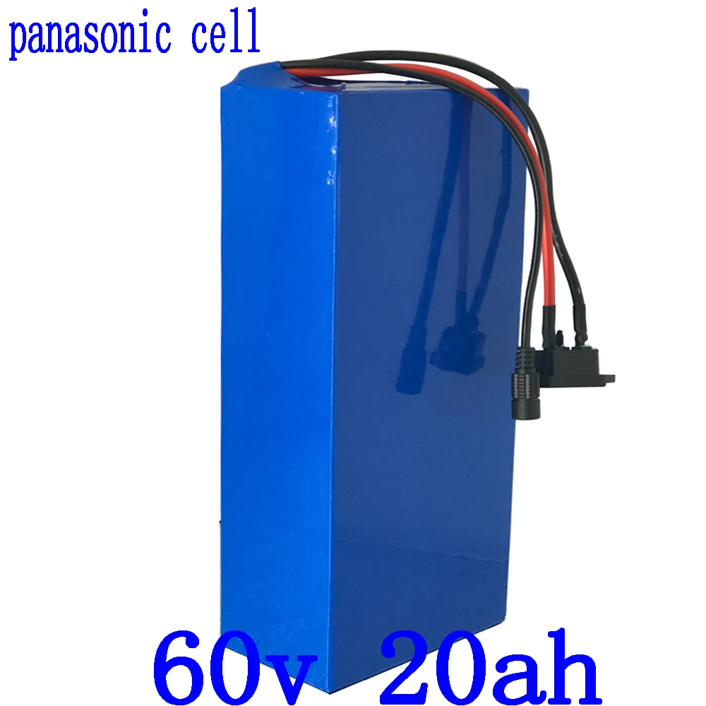 

60V lithium battery 60V 20.3AH electric scooter battery 60V 20AH ebike battery use panasonic cell for60V 1500W 2000W 2500W motor