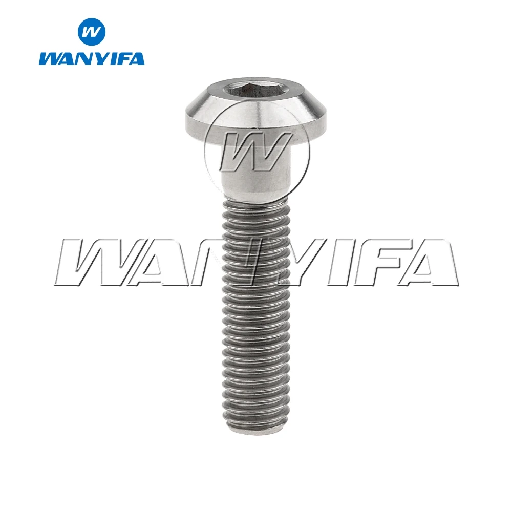 M6 x 12 15 20 25 30 35 мм шестигранный ключ коническая головка Винт С Титановым болтом для велосипеда мотоцикла дисковый тормоз