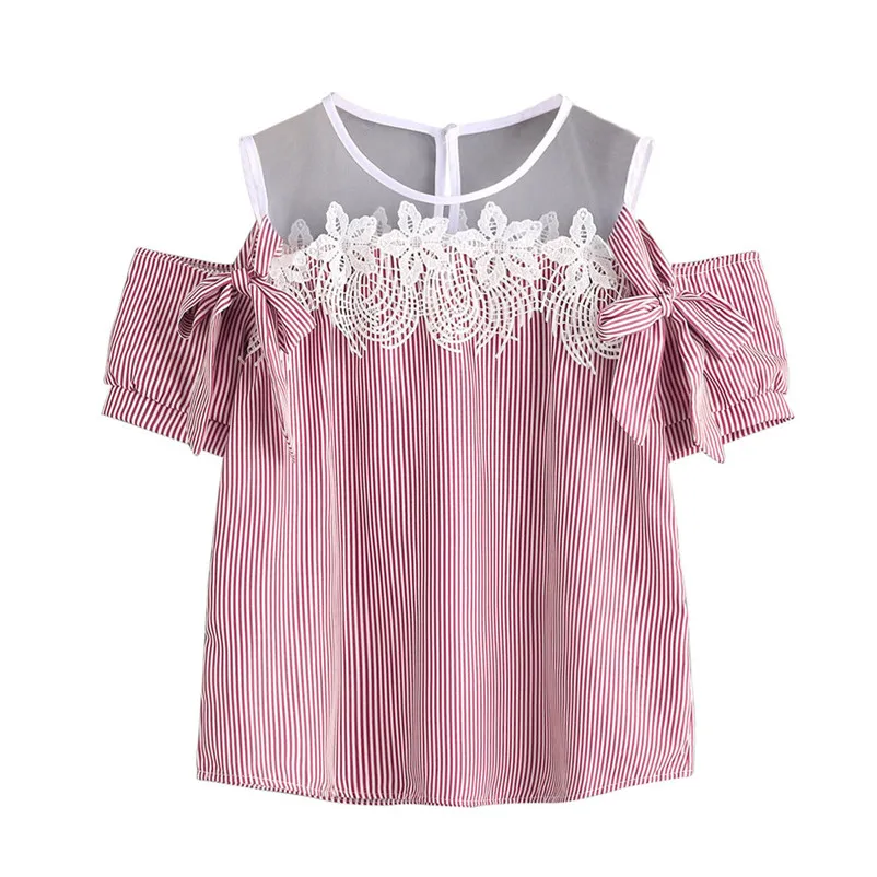 Trendy Style Shirt women Broadclot Chiffon Sleeveless Blouses Cold Shoulder Clothes Ruffle Elegant Vintage Drop Shipping Gifts |