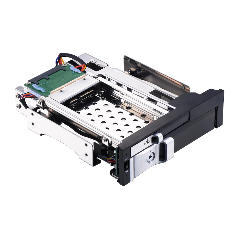 Uneatop ST7226 5.25in SATA Hot-swap Drive Case Dual Bay SSD HDD Mobile Rack for 2.5+3.5in HDD