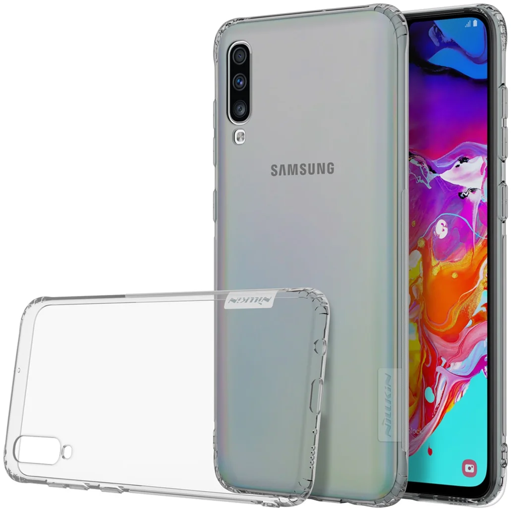 Для samsung Galaxy A70 чехол Nillkin Nature прозрачный мягкий кремний ТПУ Защитная крышка для samsung Galaxy A70 задняя крышка