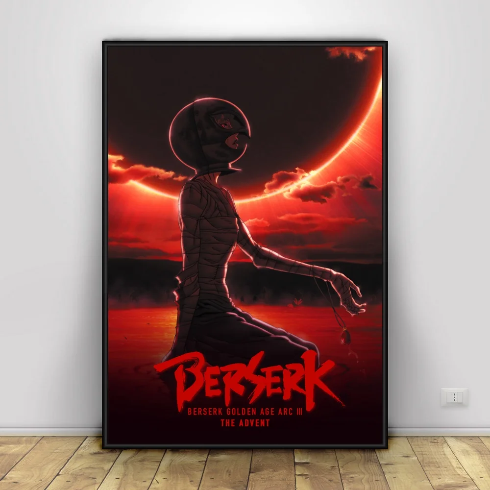 18 Berserk плакат японское аниме искусство Шелковые Плакаты Настенный декор принты - Цвет: 18