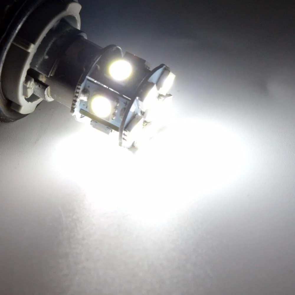 4 шт. супер яркий белый 5050 светодиодный 12 SMD с источником питания от постоянного