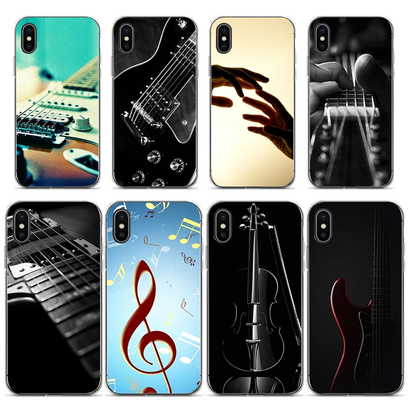 Чехол для Телефона iphone 6s plus силиконовый роскошный оригинальный бас струны гитары